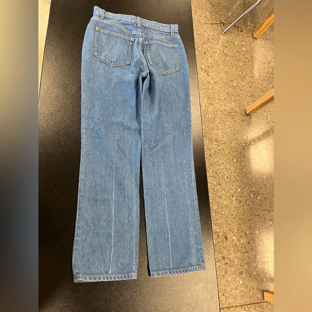 Reformation Cynthia Button Fly High Rise Straight Jeans Sz 26 - Image 6