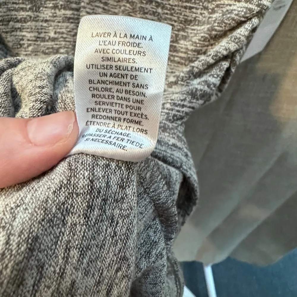 New Leith Womans Small Grey Heather Faux Wrap Dress Side Cinch NWT - Image 9