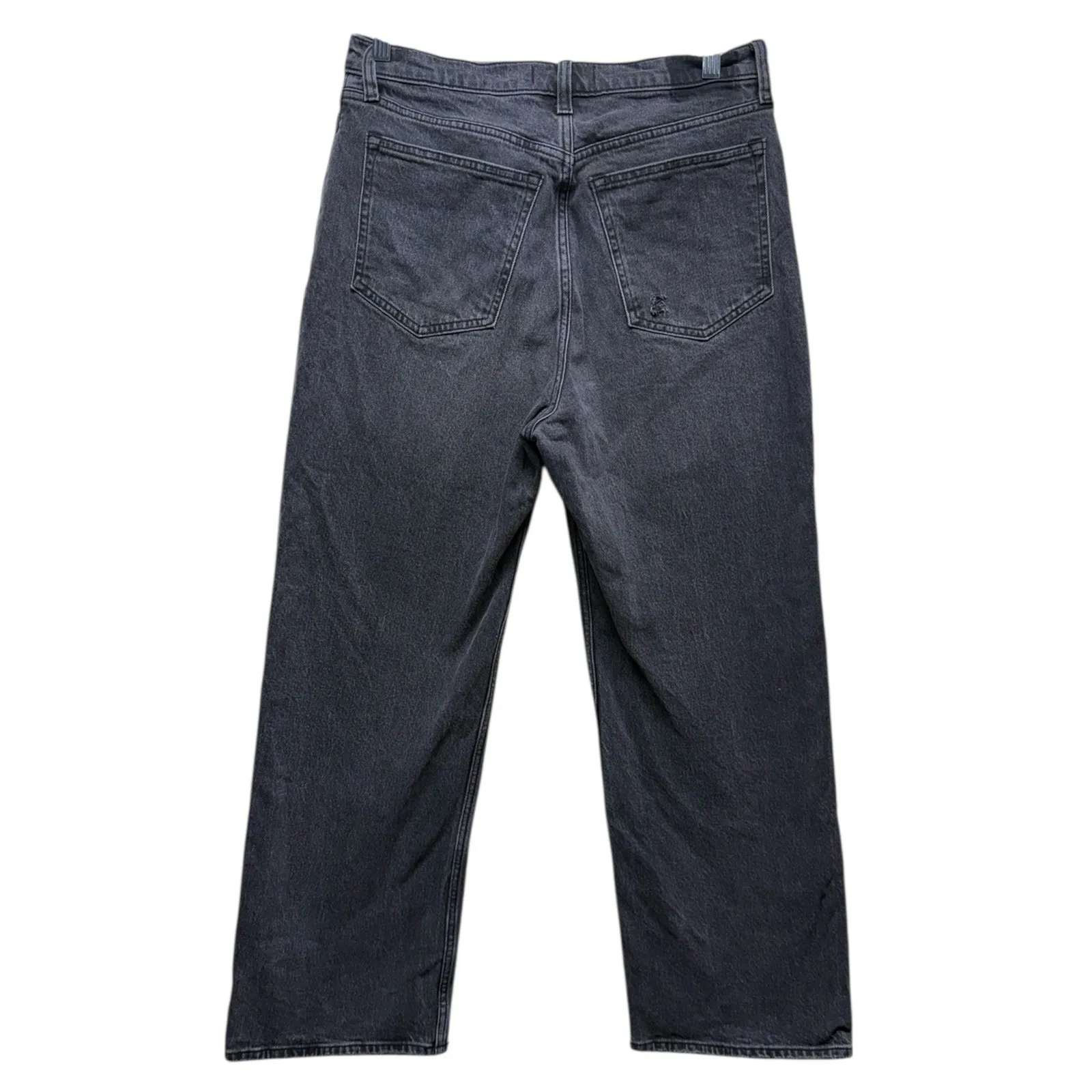 Abercrombie & Fitch 90s Relaxed Straight High Rise Jeans Women 30/10 Black Denim - Image 2