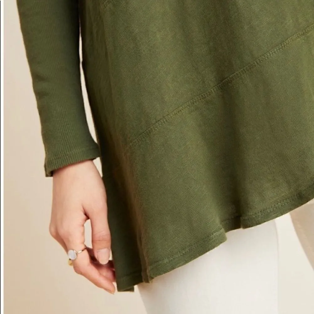 NWT Anthropologie Paula seamed Asymmetrical Tee XS - Image 4