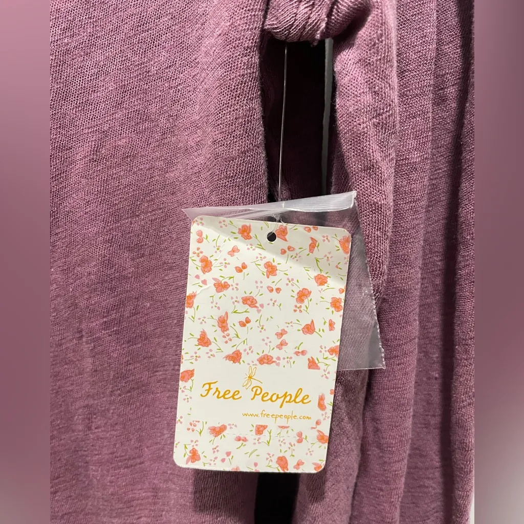 Free People Mulberry Linen Long Sleeve Size M - Image 7