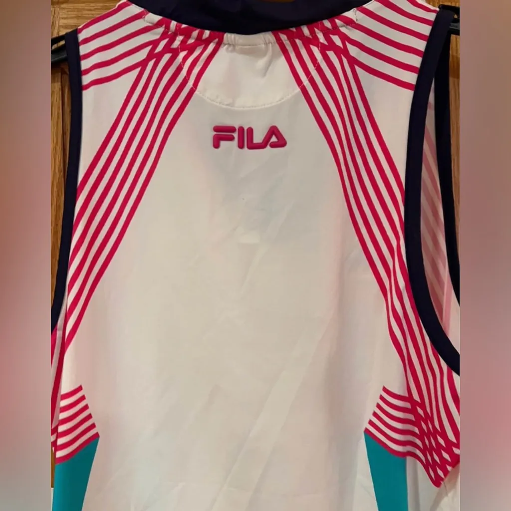 FILA Christopher Bevans BNP Paribas Open Tennis Tank‎ Top Women's Size Small NEW - Image 5