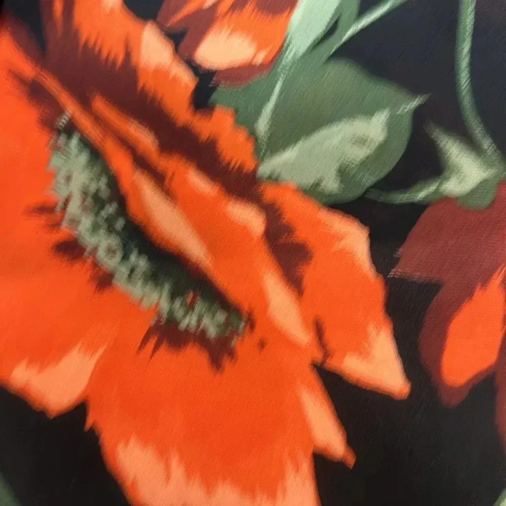 Maree Floral Cardigan Sz 22 Orange - Image 10