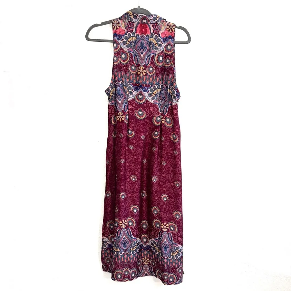 Free People Come See About Me Satin Printed Bohemian Vest Duster Size XS - Image 14