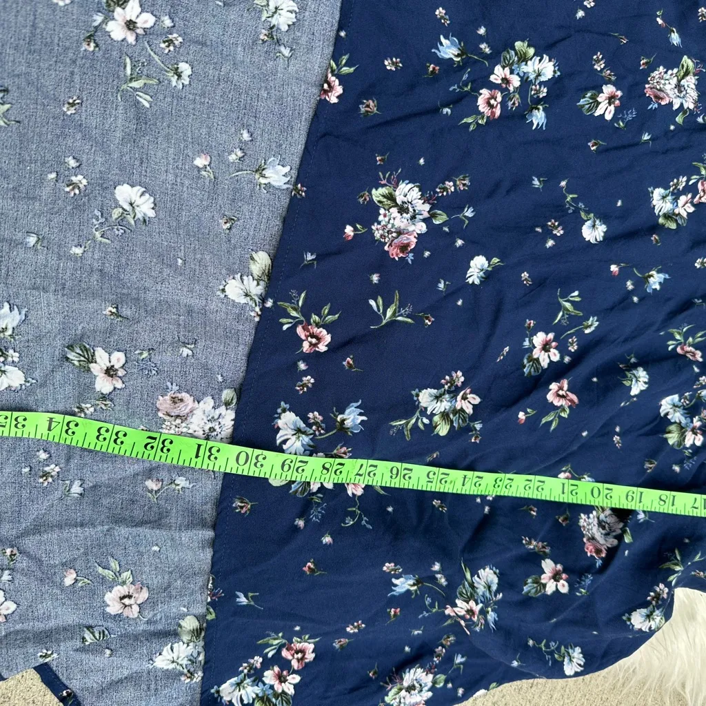 Torrid Babydoll Challis Lace Up Hi Low Top - Image 5