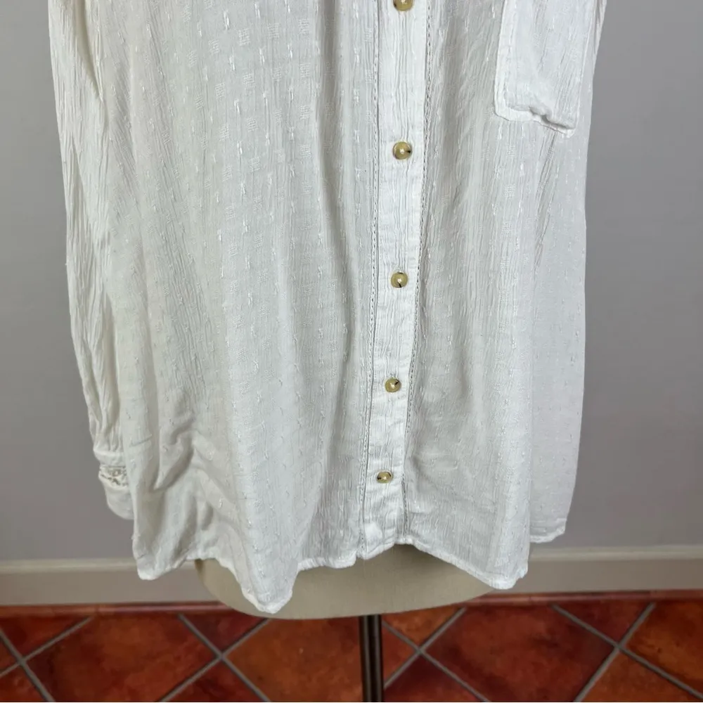 Free People The Best Shirt in Ivory - Image 5