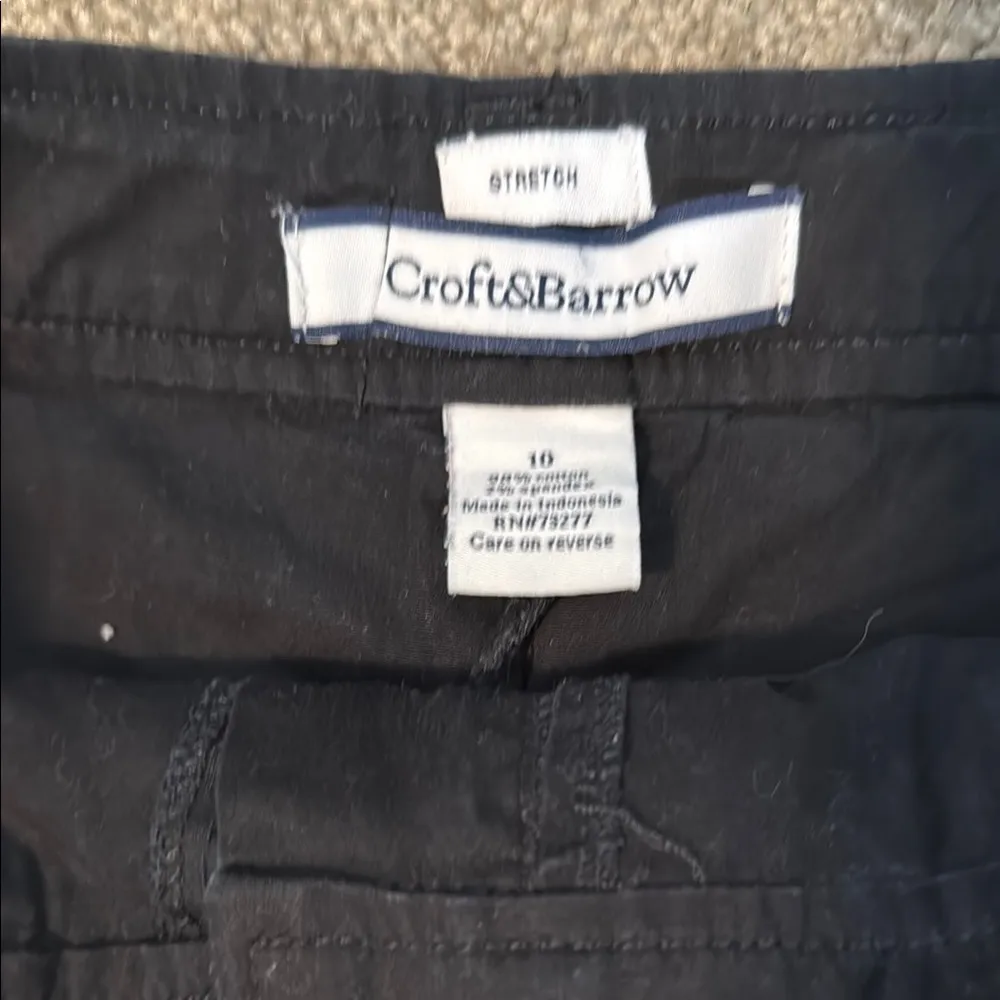 Croft & Barrow Black Mini Skorts Casual - Image 2