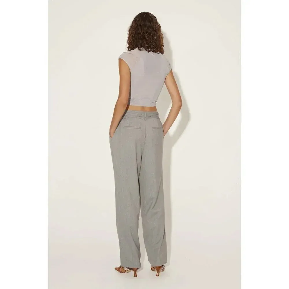 Hansen + Gretel Aniston Pants in Slate XSmall New Womens Tailor Trousers Gray Size XS - Image 13