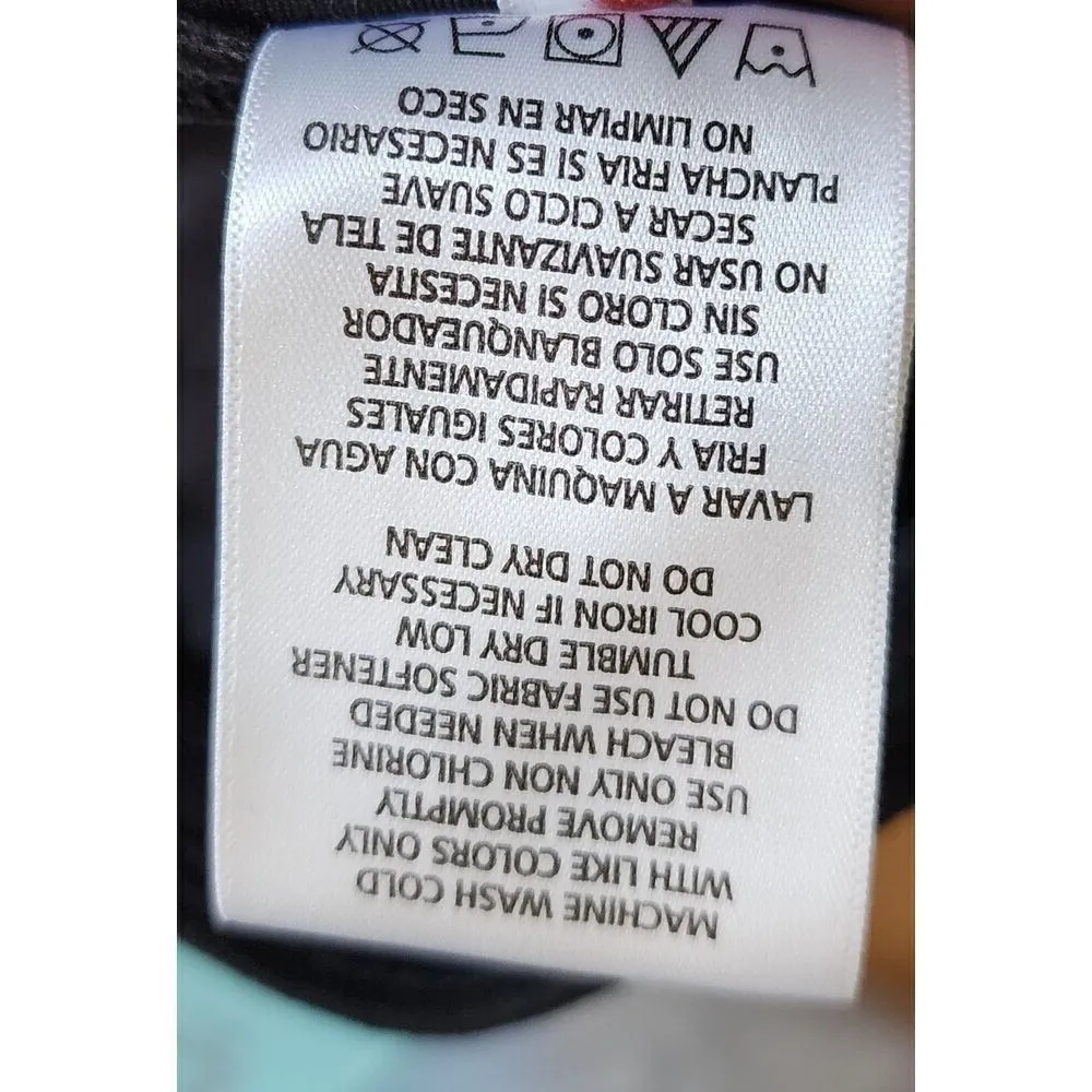 DKNY Bike Shorts High Waist Activewear Athletic Black Shorts‎ Pockets - Image 2