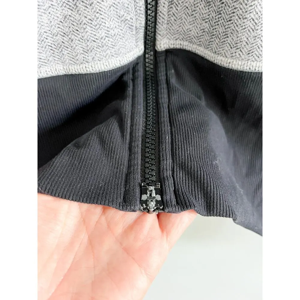 Lululemon | Nice Asana Jacket | Herringbone Black Gray | Sz 6 - Image 7