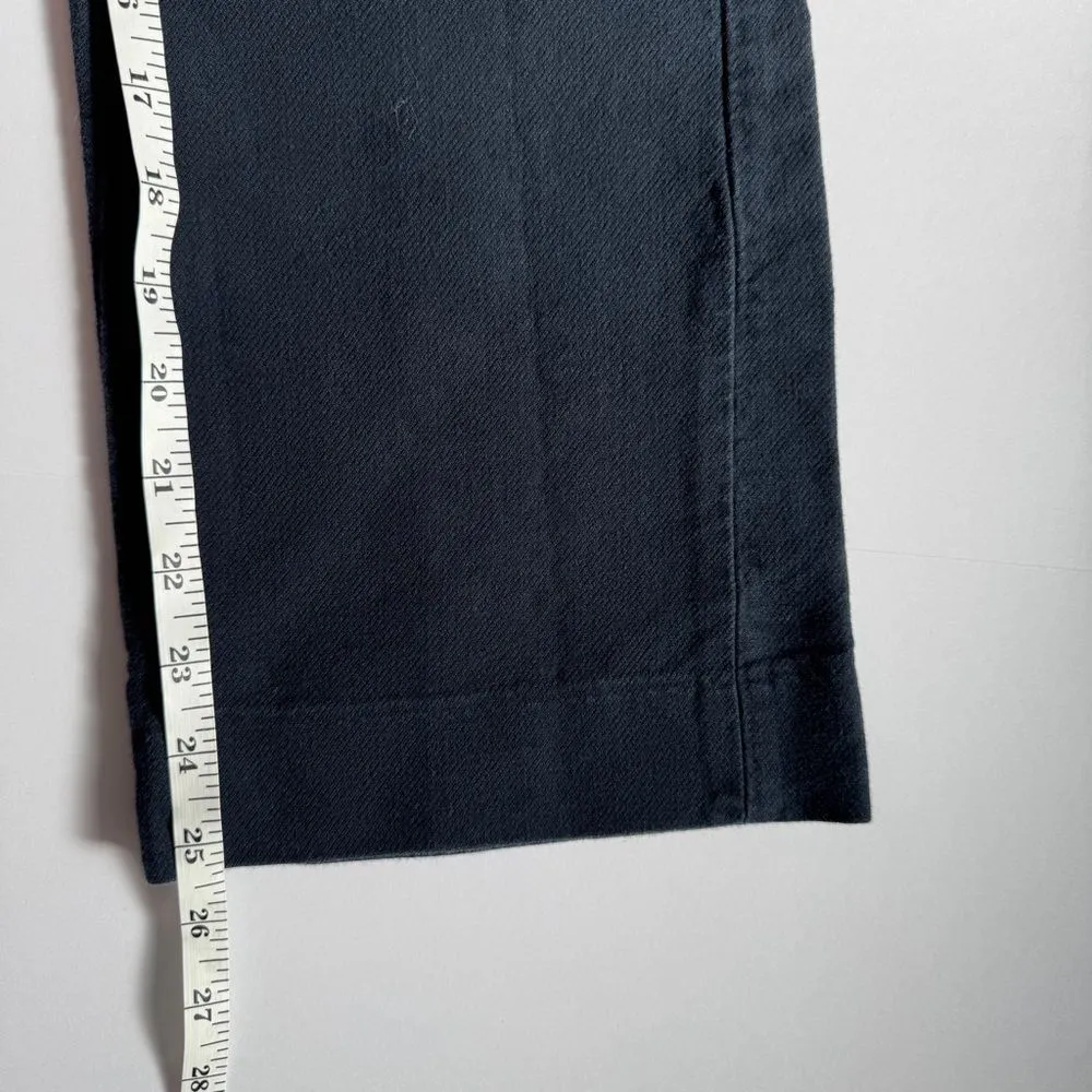 Sandro Elegant Dark Navy Cropped Trousers Size 34 - Image 7