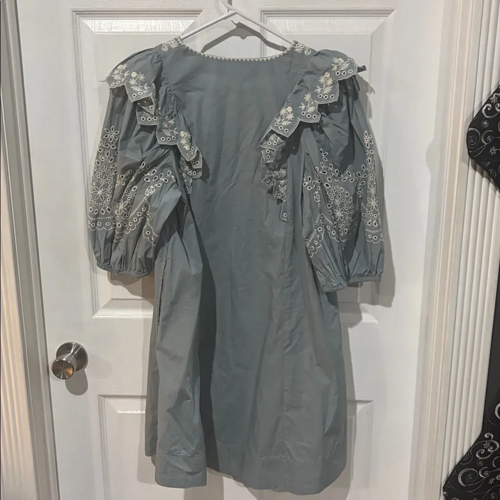 Elan  Embroidered Mini Dress - Image 4