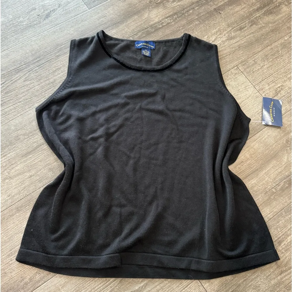 Charter Club  plain top 🖤 - Image 5