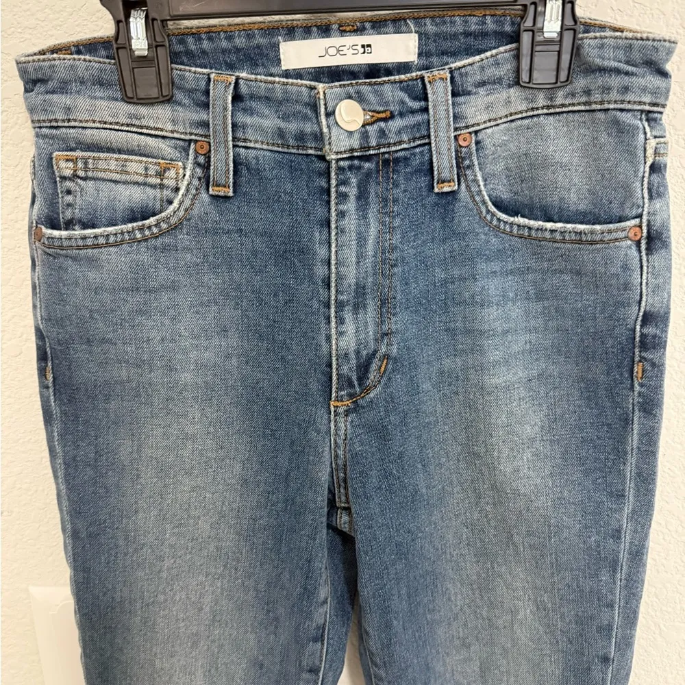 JOE’S Jeans High Rise Skinny Ankle Distressed Denim Size 26 Wheaton Blue Wash - Image 4