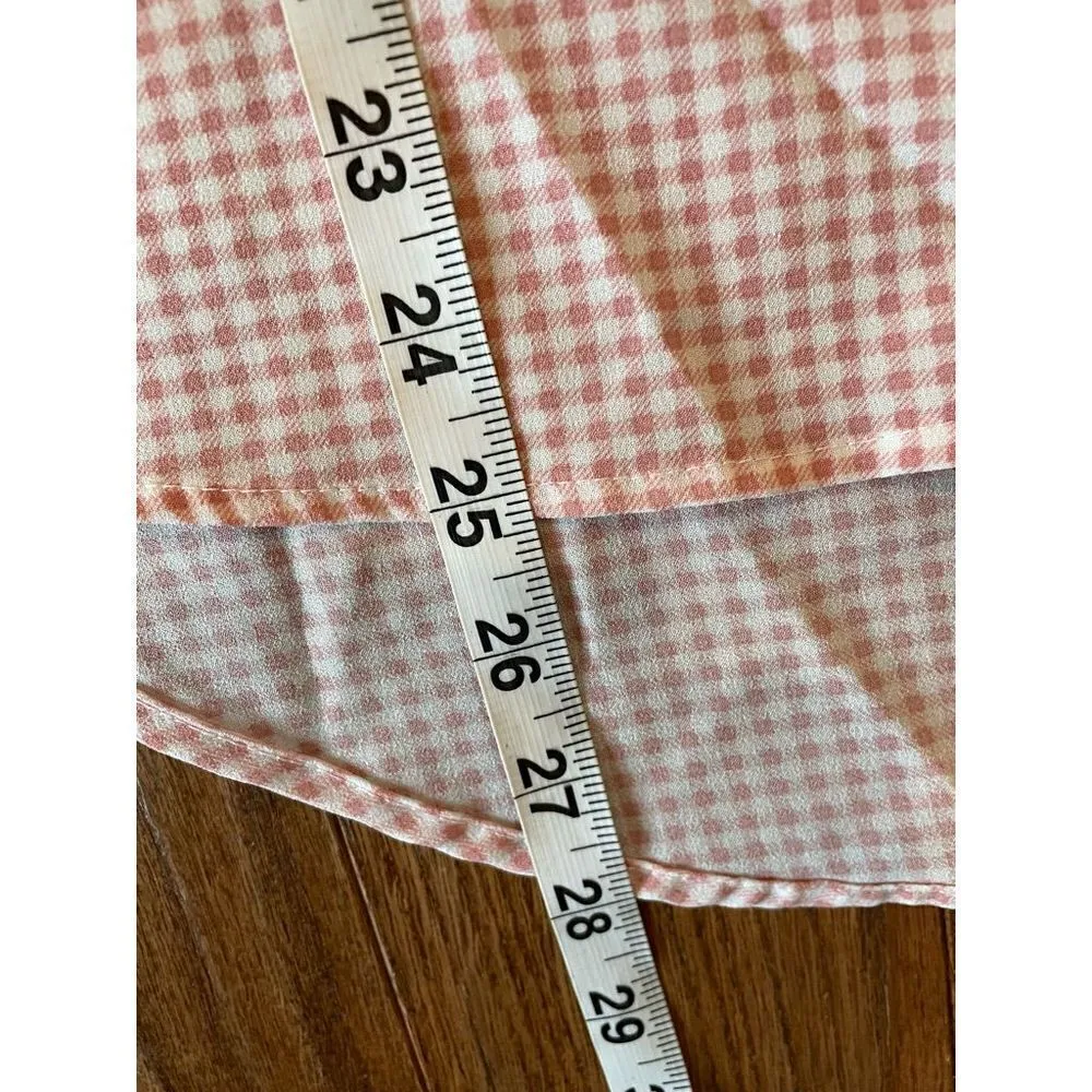 Sanctuary pink gingham pocket front tank large - Image 8