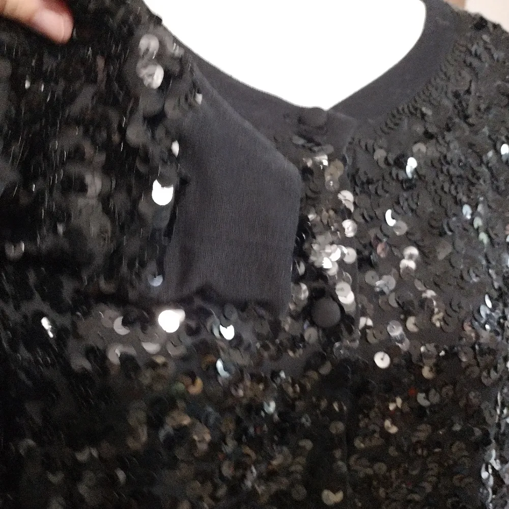 Adrienne vittadini silk sequin jacket - Image 3