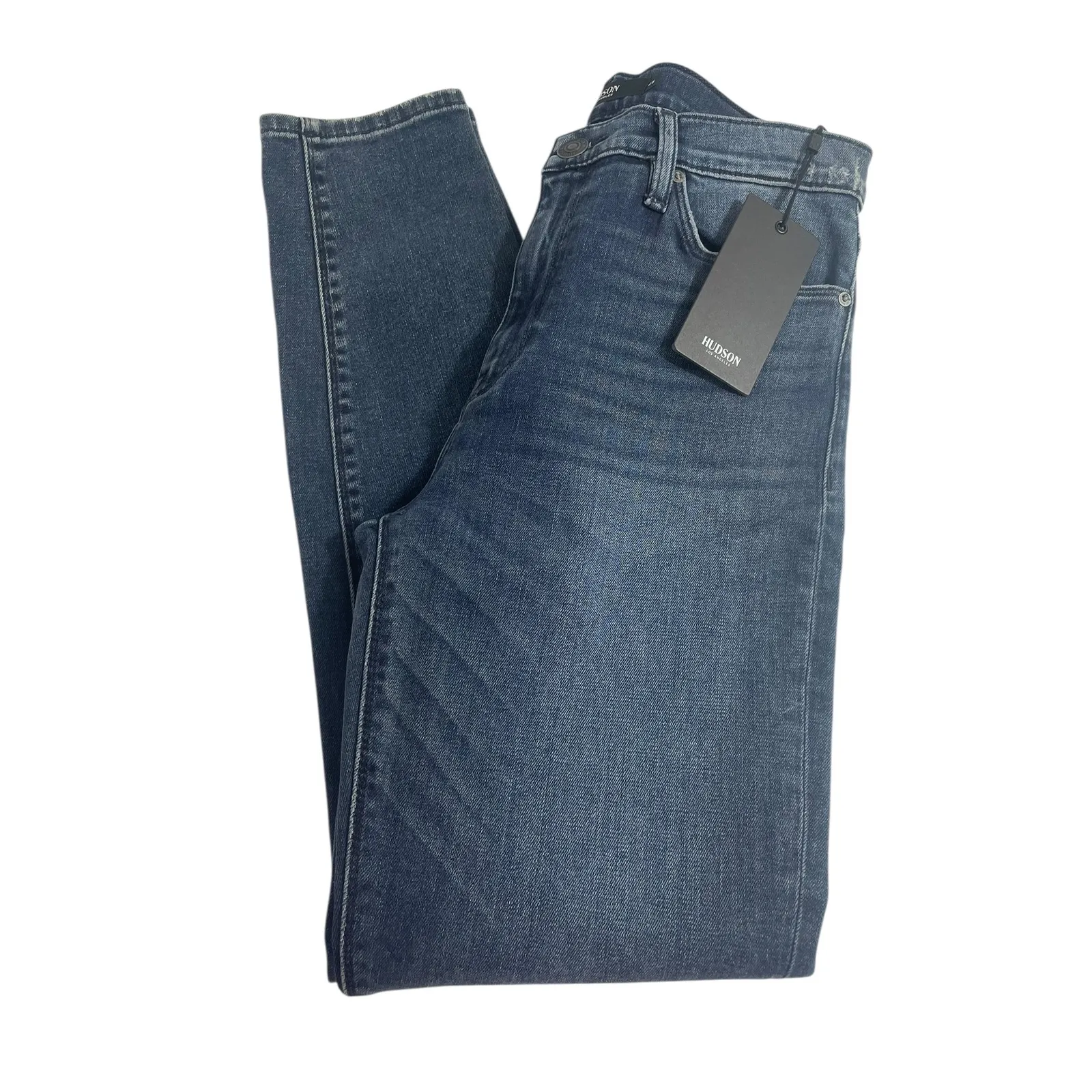 NWT HUDSON Barbara High Waist Super Skinny Ankle Jeans Size‎ 25 Dark Blue Denim - Image 9