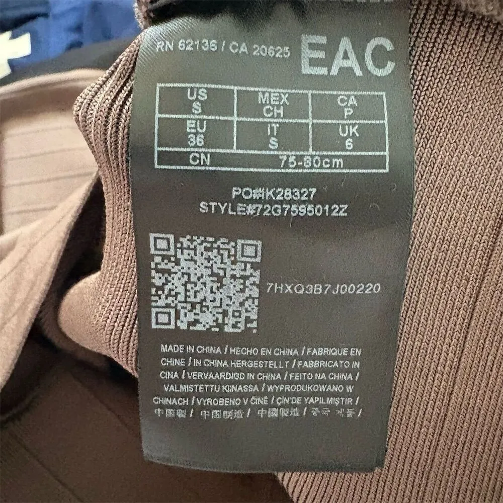 Marciano Women's S Taupe and Black Bandage Bodycon Mini Dress Party Cocktail - Image 7