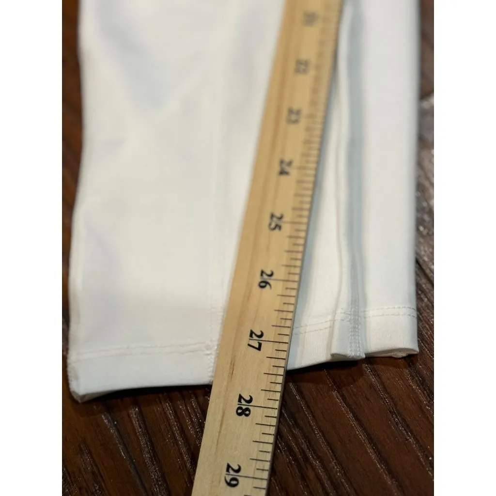 NEW Leegolens Womens L Performance Active Stretch Pants Legging Pockets White Size L - Image 7