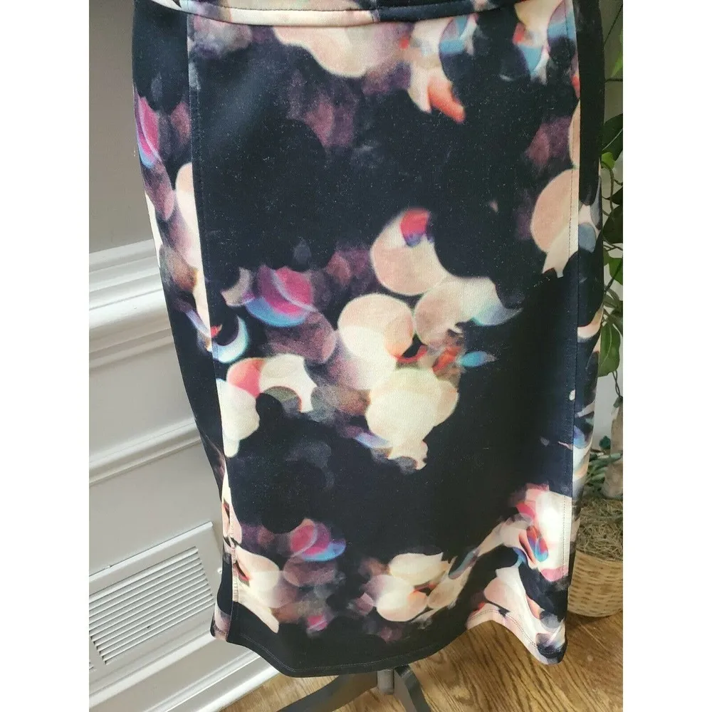 Ava & Viv Women's Multicolor Polyester V-Neck Short Sleeve Knee Length Dress 1X - Image 4