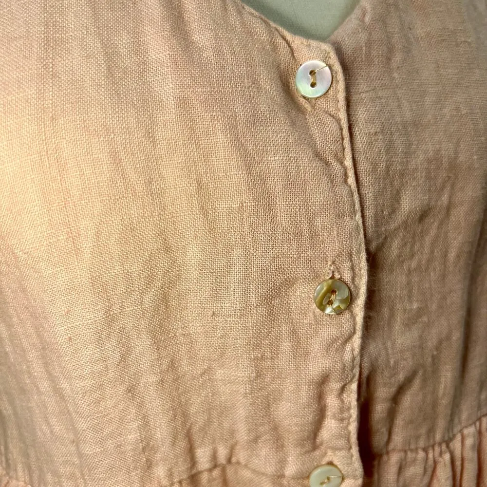 Jillian Harris X Priv Women's Linen Babydoll Dress Size XS Pink - Image 4