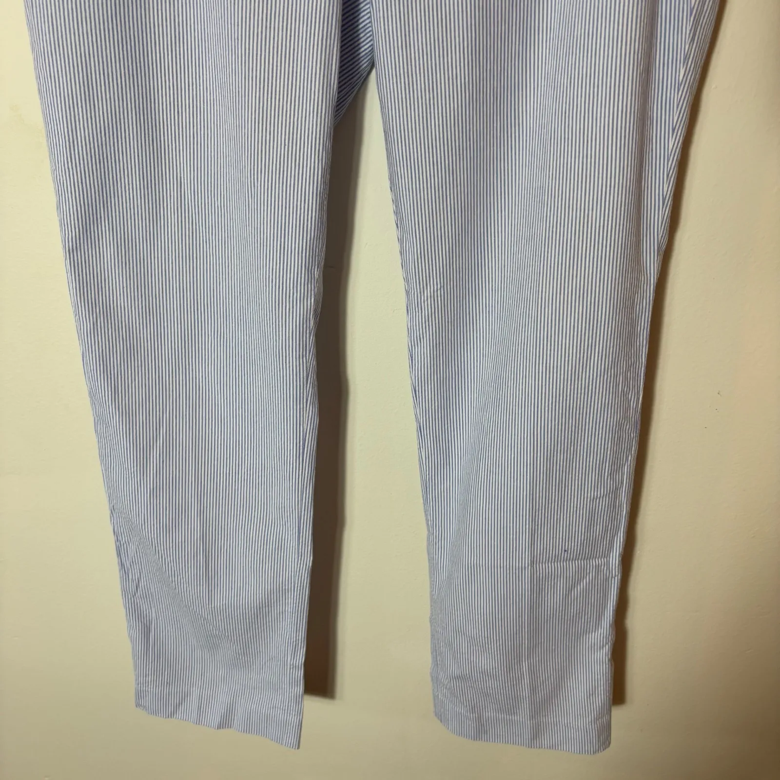 Lauren Ralph Lauren Edita Petite Blue White Striped‎ Pants Size 10P - Image 3