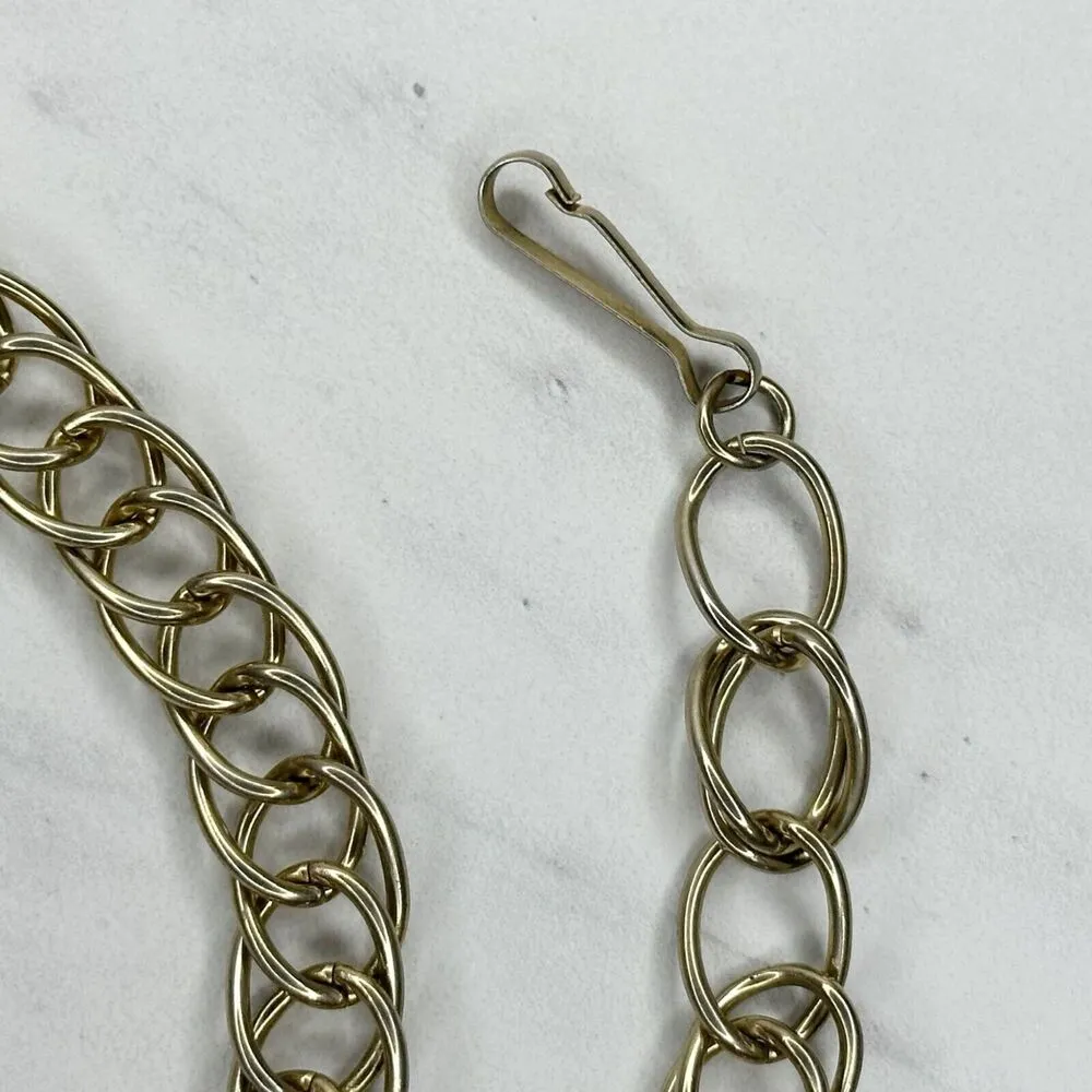 Womens Gold Tone Chain Link Belt Y2K Festival Style XS/Small (S) ✨ - Image 2