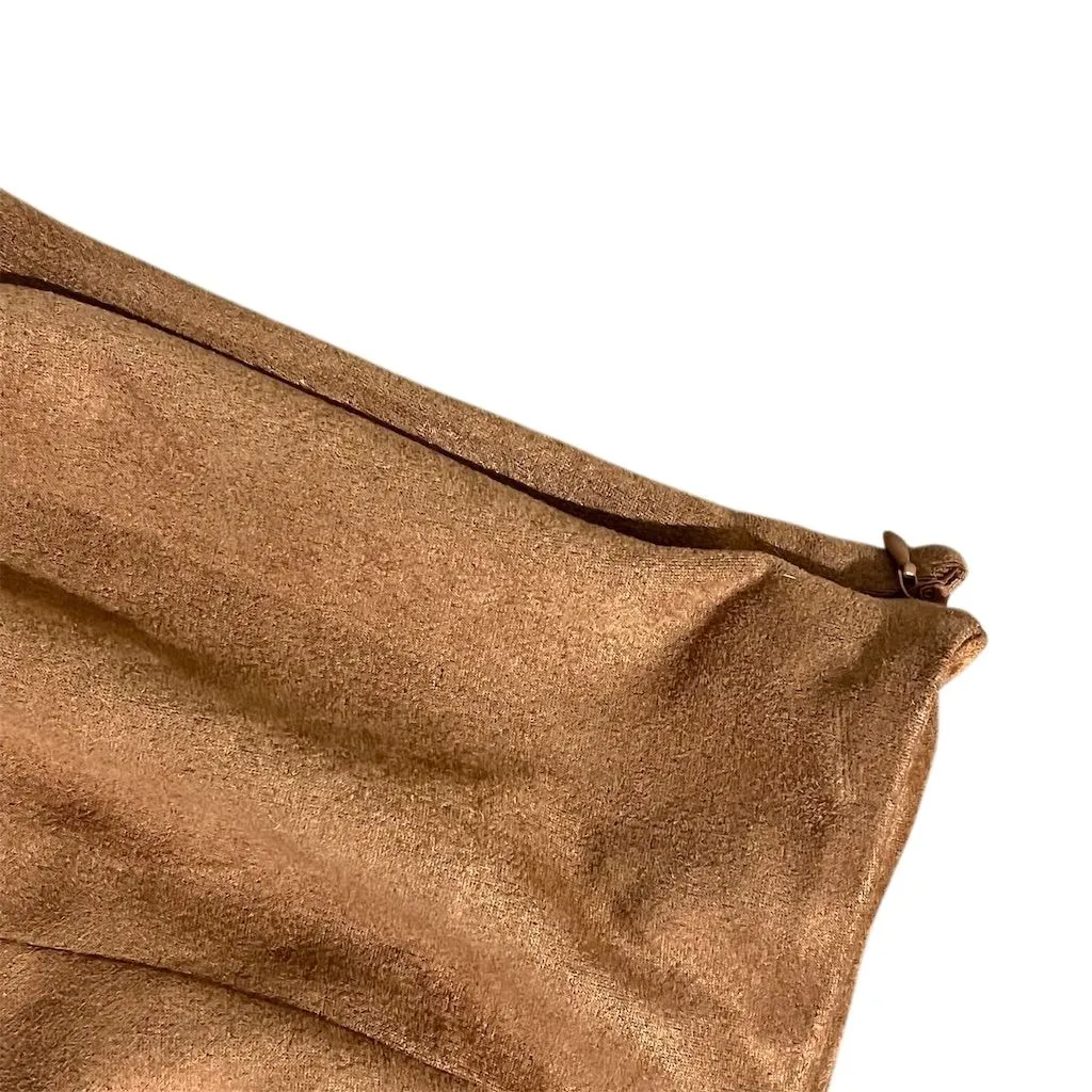 Relish Noless Women's XL Brown Fringe Mini Skirt Bohemian Casual Party Size 1X - Image 2