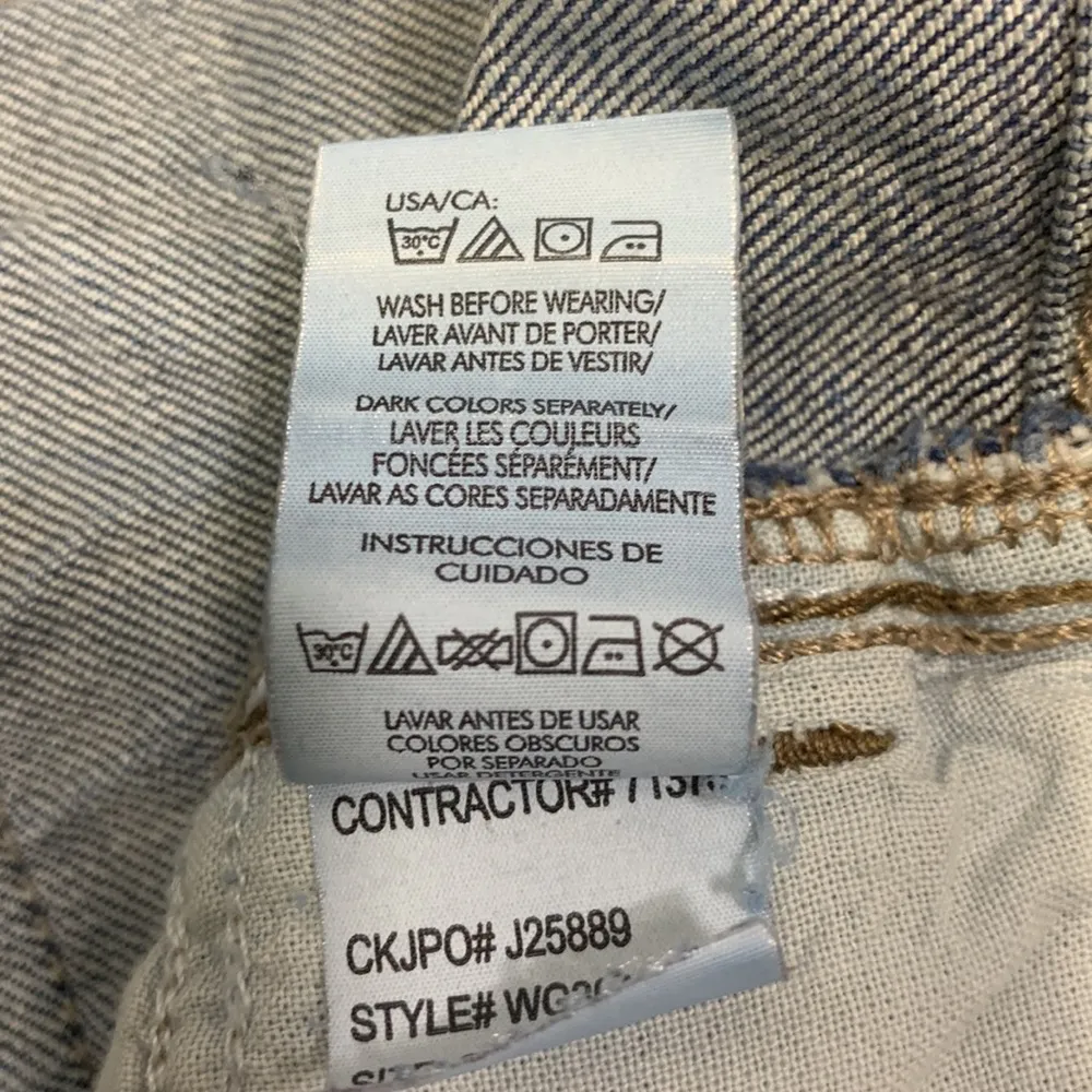 Lean Boot Cut Medium to Dark Wash Jeans Size 8 - Image 14