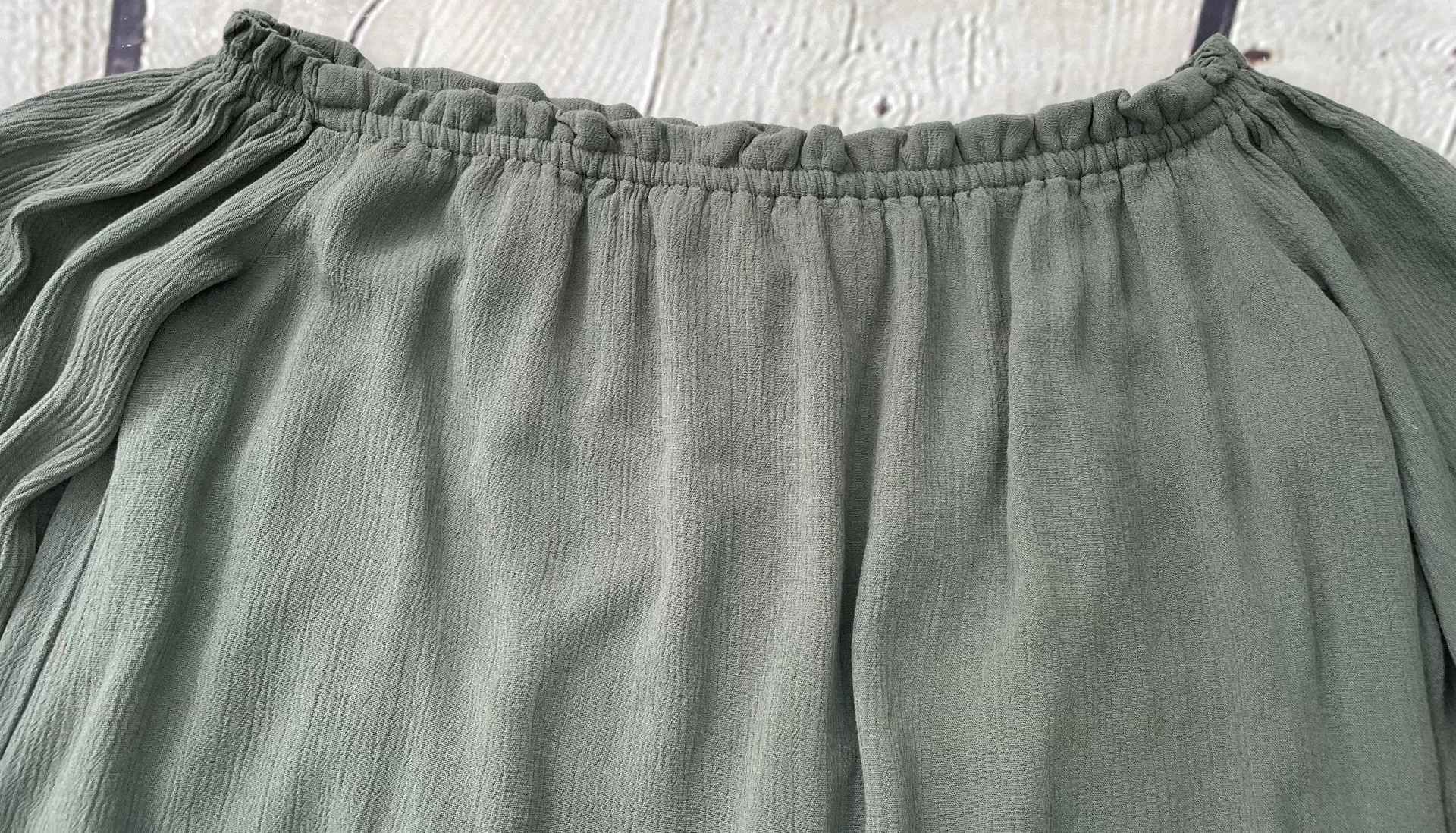 Sage Green Embroidered Floral Dress - Image 7