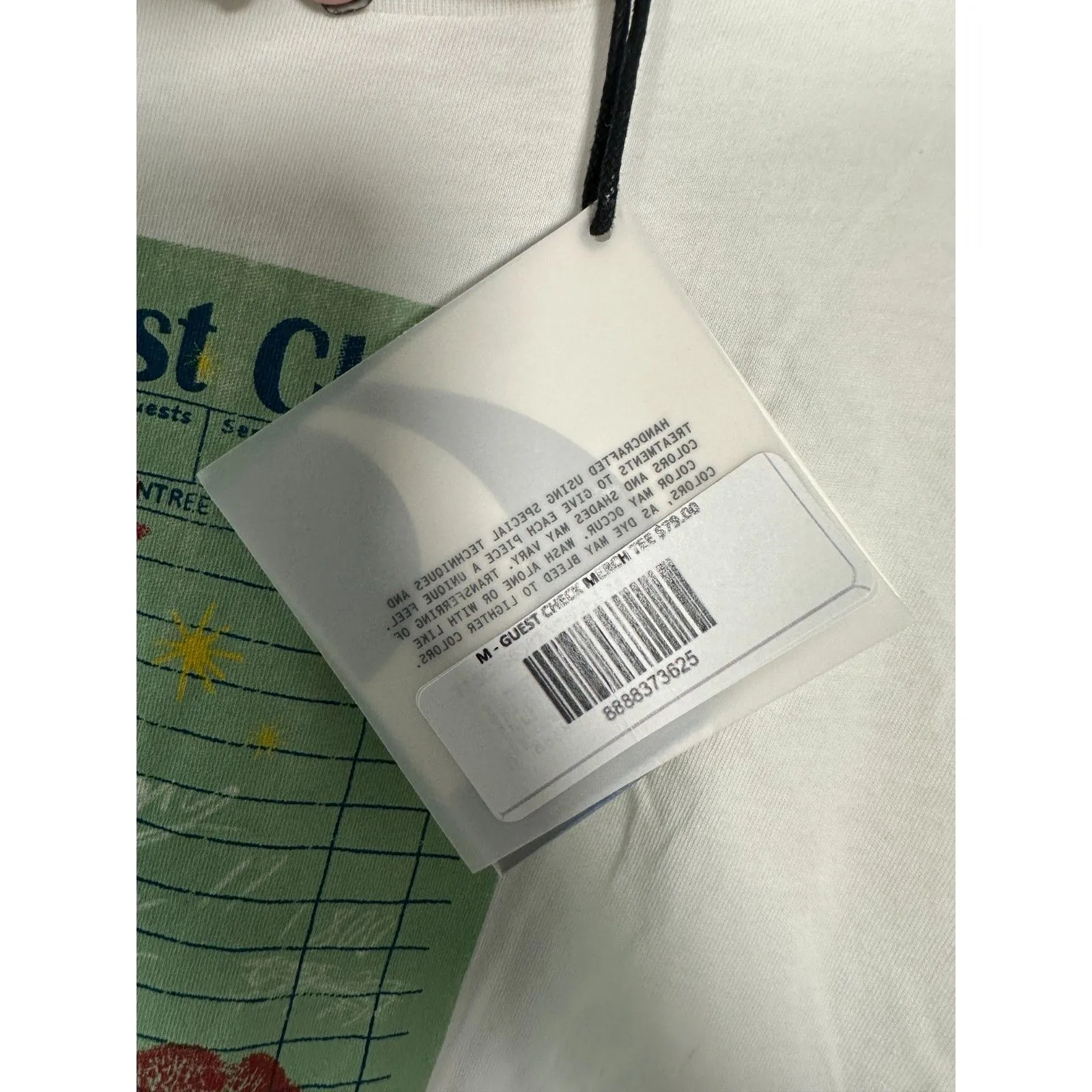 Daydreamer Guest Check Tee Short Sleeve White Shirt Oversized Medium NEW - Image 5