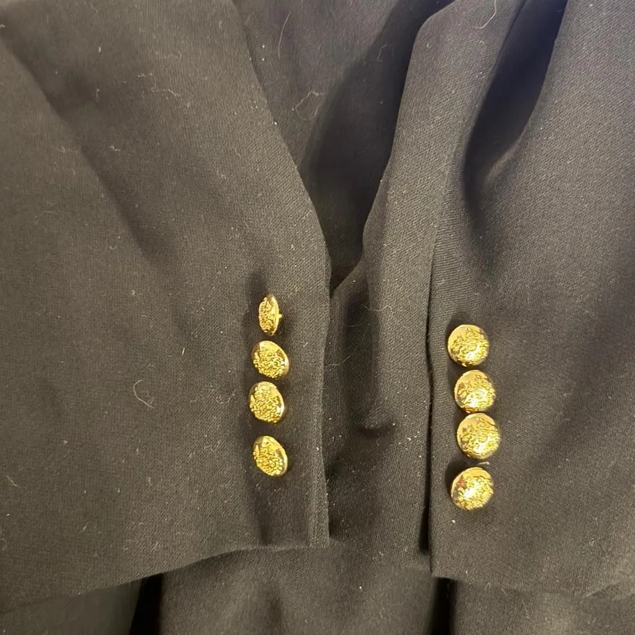 Lauren Ralph Lauren Black Crest Blazer Womens 20W 3 Button Wool USA Made - Image 6