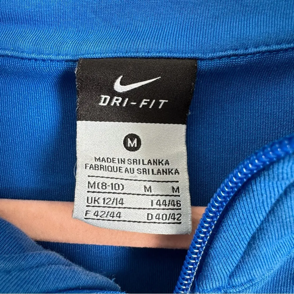 Nike Blue Full Zip Up Lightweight Track Jacket sz Medium - Image 4