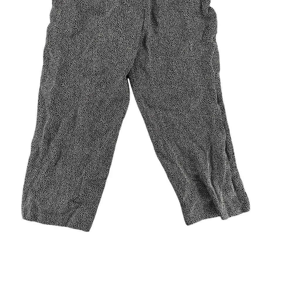 Vintage Tamotsu New York Black and Gold Polka Dot Trousers Pants 6 Career - Image 2