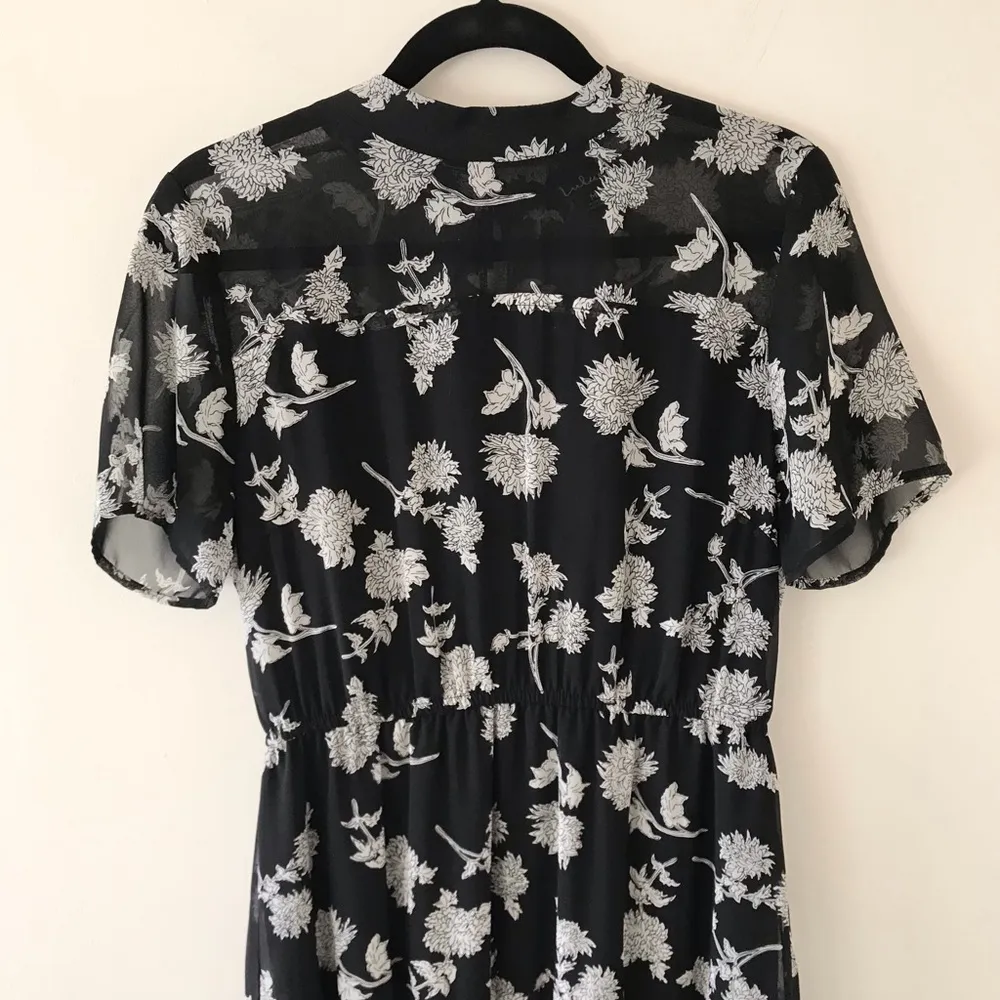 Lulus Floral Dressed Up Black Floral Print Midi Dress - Image 3