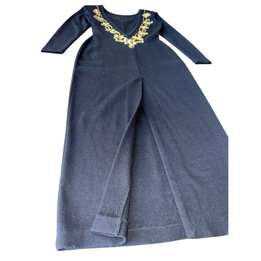 Vintage 1980’s Fusion Wool Blend Plunging V - Image 6