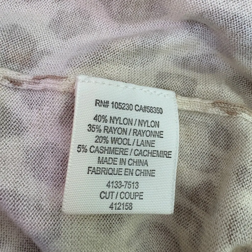 ⭐️JOIE Revolve Chyanne Cashmere/Wool Blend Cheetah Print V-neck Sweater Knit Top - Image 6