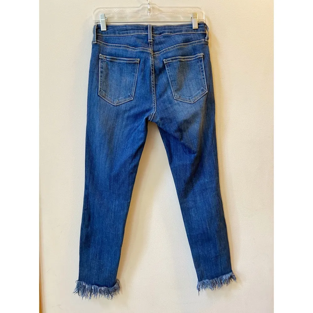 JustBlack Medium Wash Fringe Denim - Image 3
