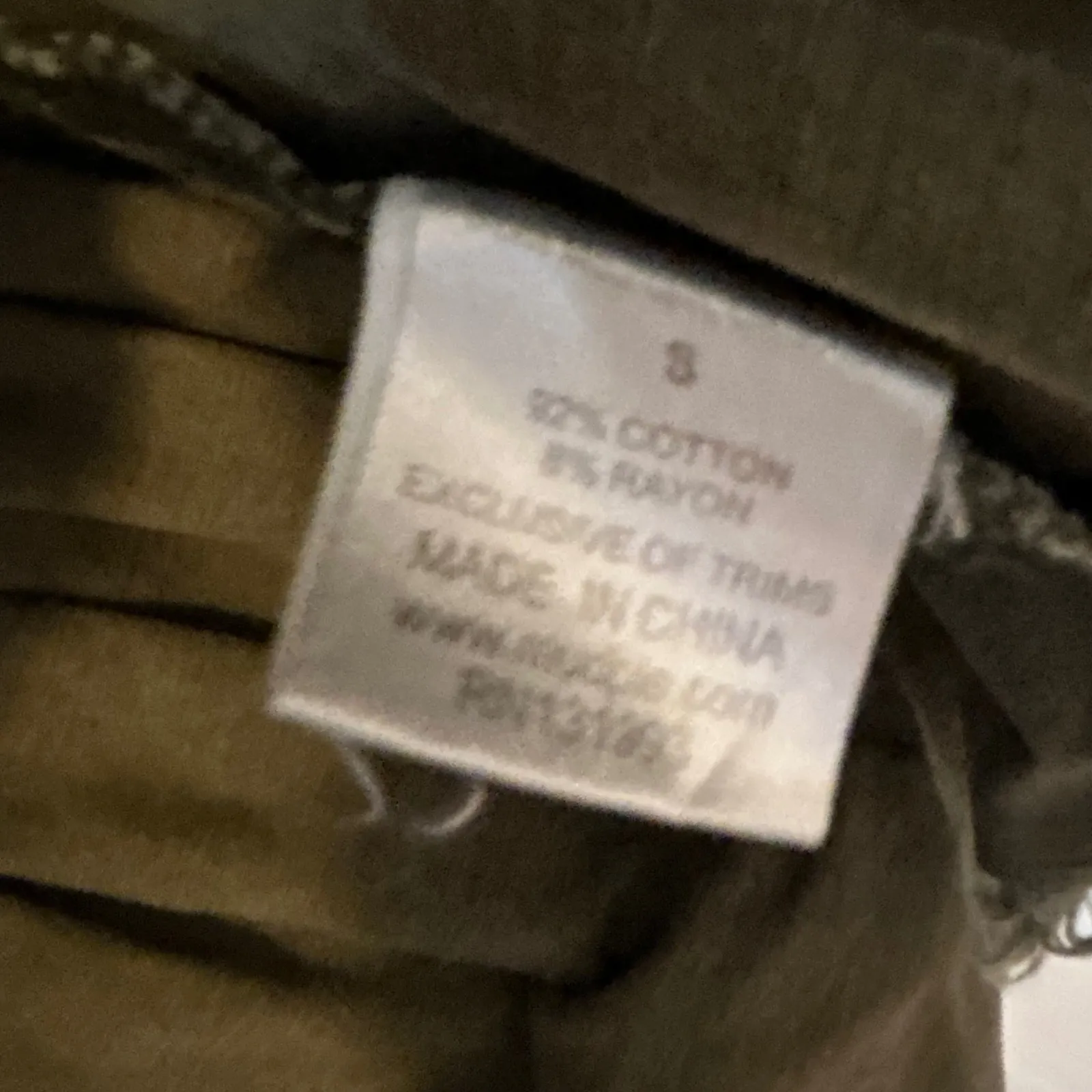 Mud Pie Camo Peplum Denim Jacket Shirt Button Front Women's Size Small - Image 4