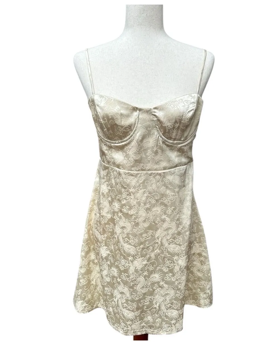 princess polly champagne pop mini dress Marilyn Mini Dress | Champagne | Womens