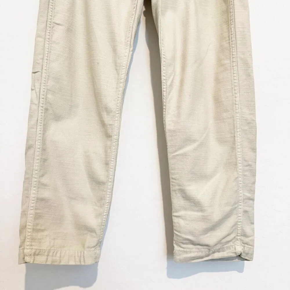 American Eagle Slouchy Carpenter Utility‎ Pants Baggy Cotton Pastel Green Size 8 - Image 3