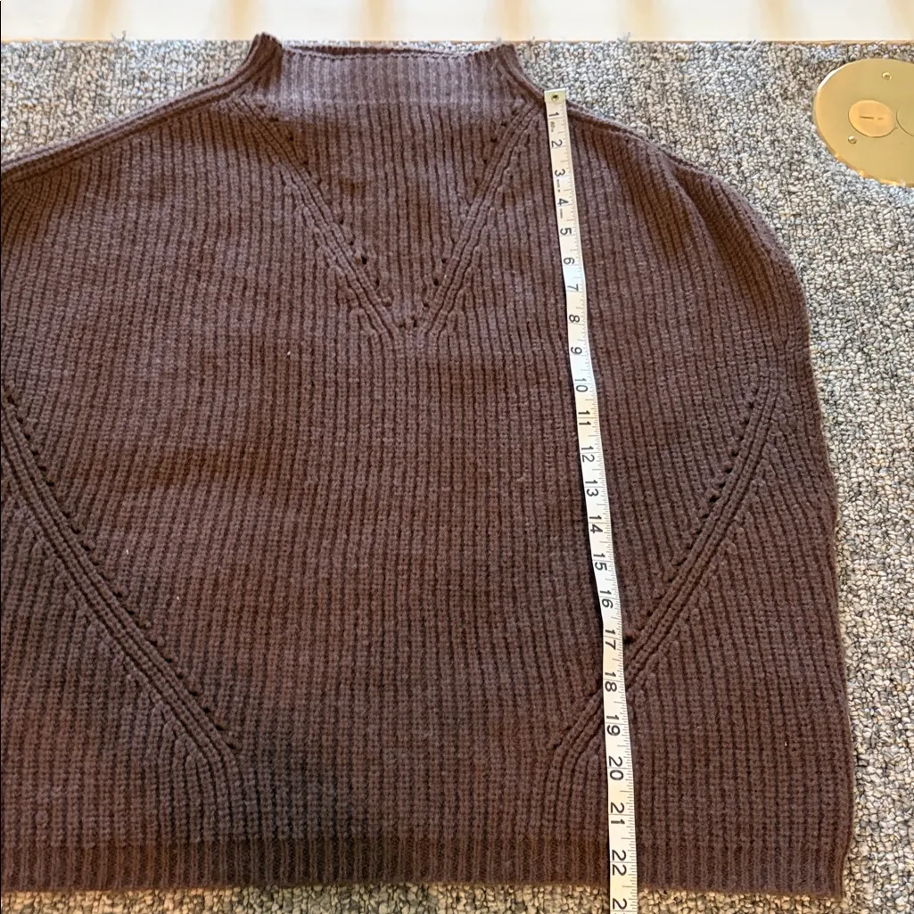 NWT THML Chocolate Brown Sleeveless Sweater Sz M - Image 6