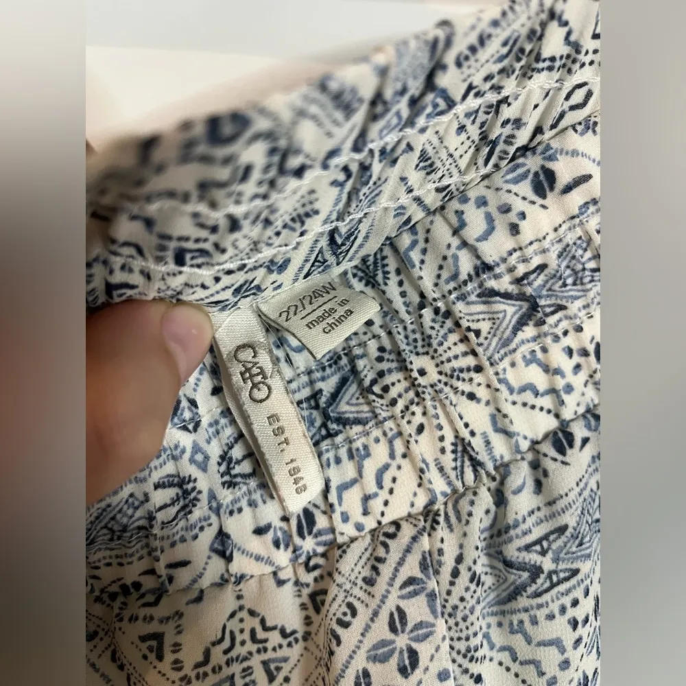 CATO Plus Size 22/24 Paisley Flowy Hi Rise Lightweight Lined Summer Beach Shorts - Image 14