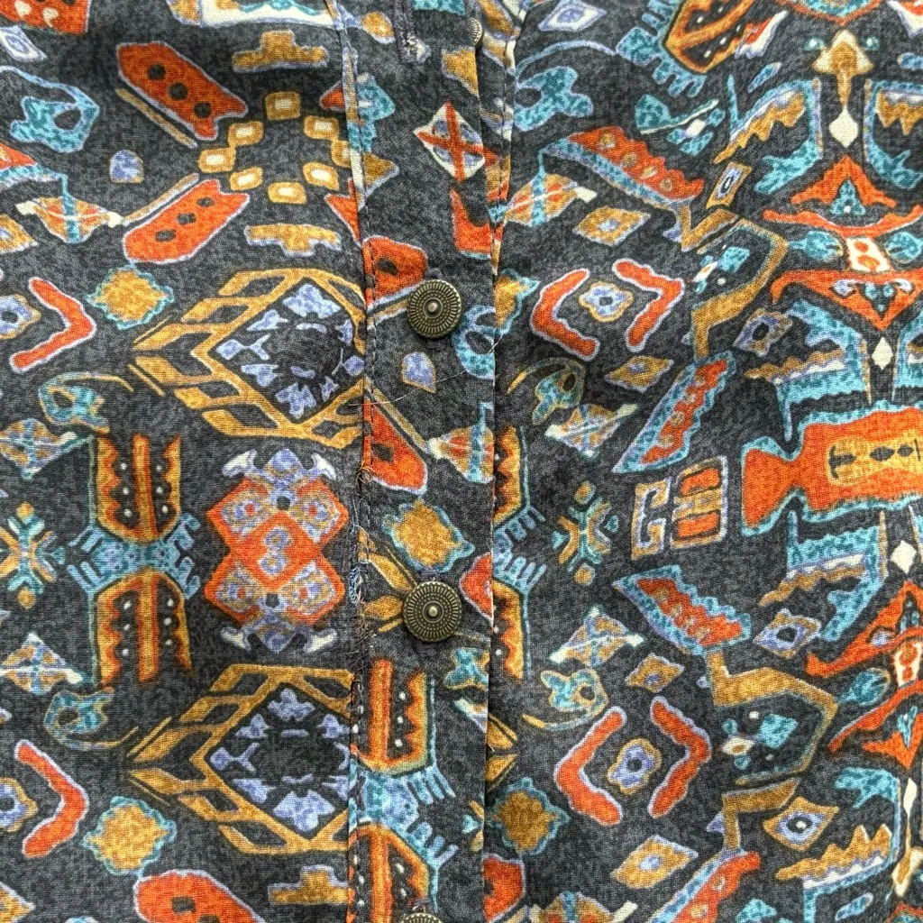 Love 21 Southwest Print V-Neck Sleeveless Dress Large EUC Fully Lined - Image 4