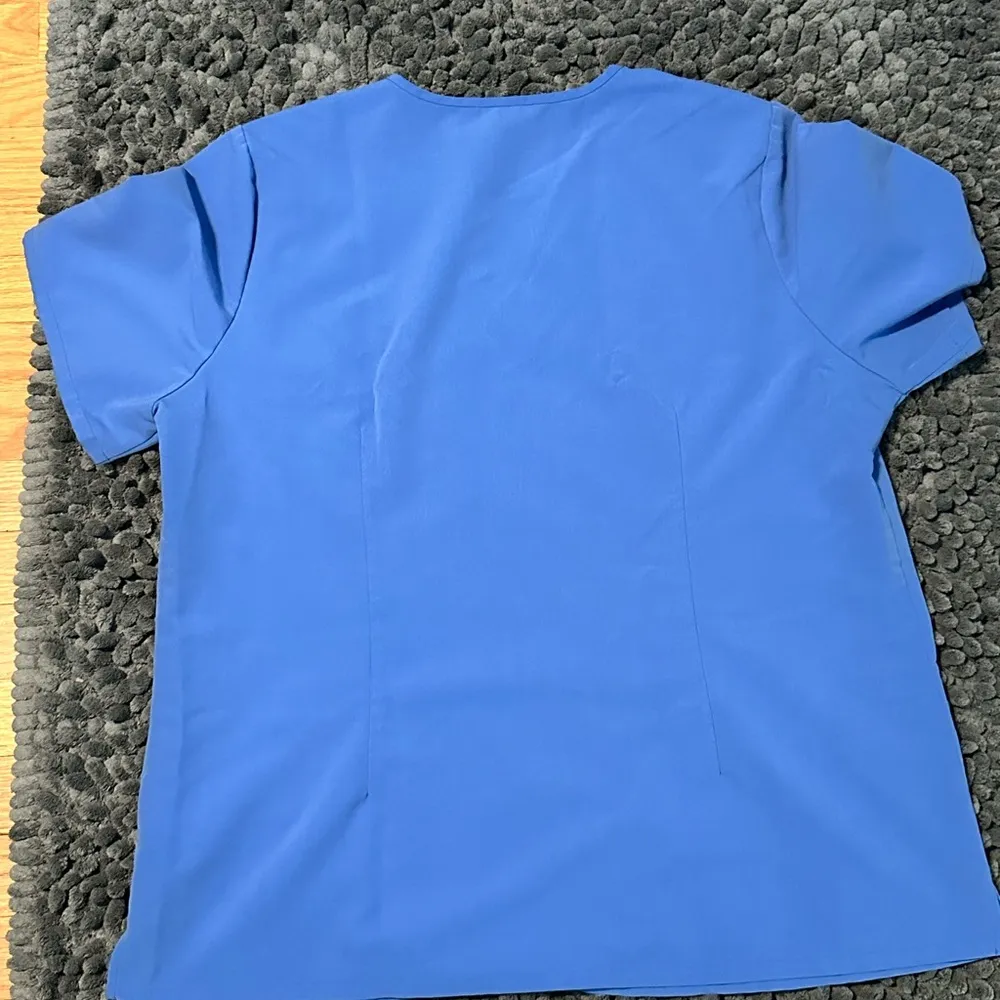 Figs women’s scrub top ceil blue XXL - Image 2