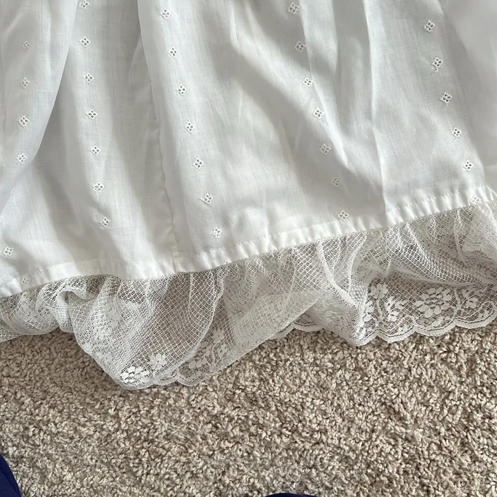 CUSTOM MADE VINTAGE WHITE SKIRT - Image 3