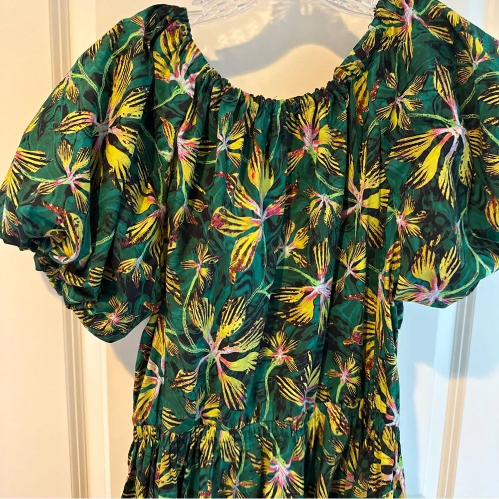 Ulla Johnson Tigerlily Green Cecile Midi Dress | L - Image 9