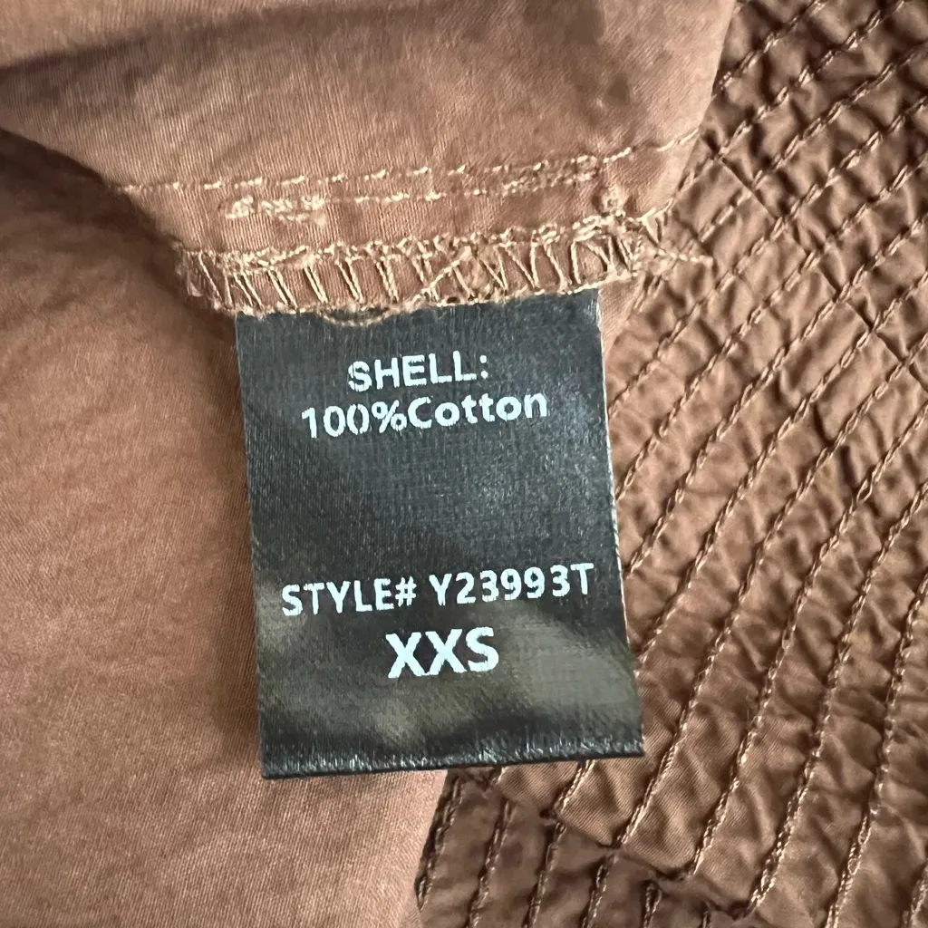 Tuckernuck Women’s Prescott Button Front Brown Cotton Midi Shirt Dress Size XXS - Image 9