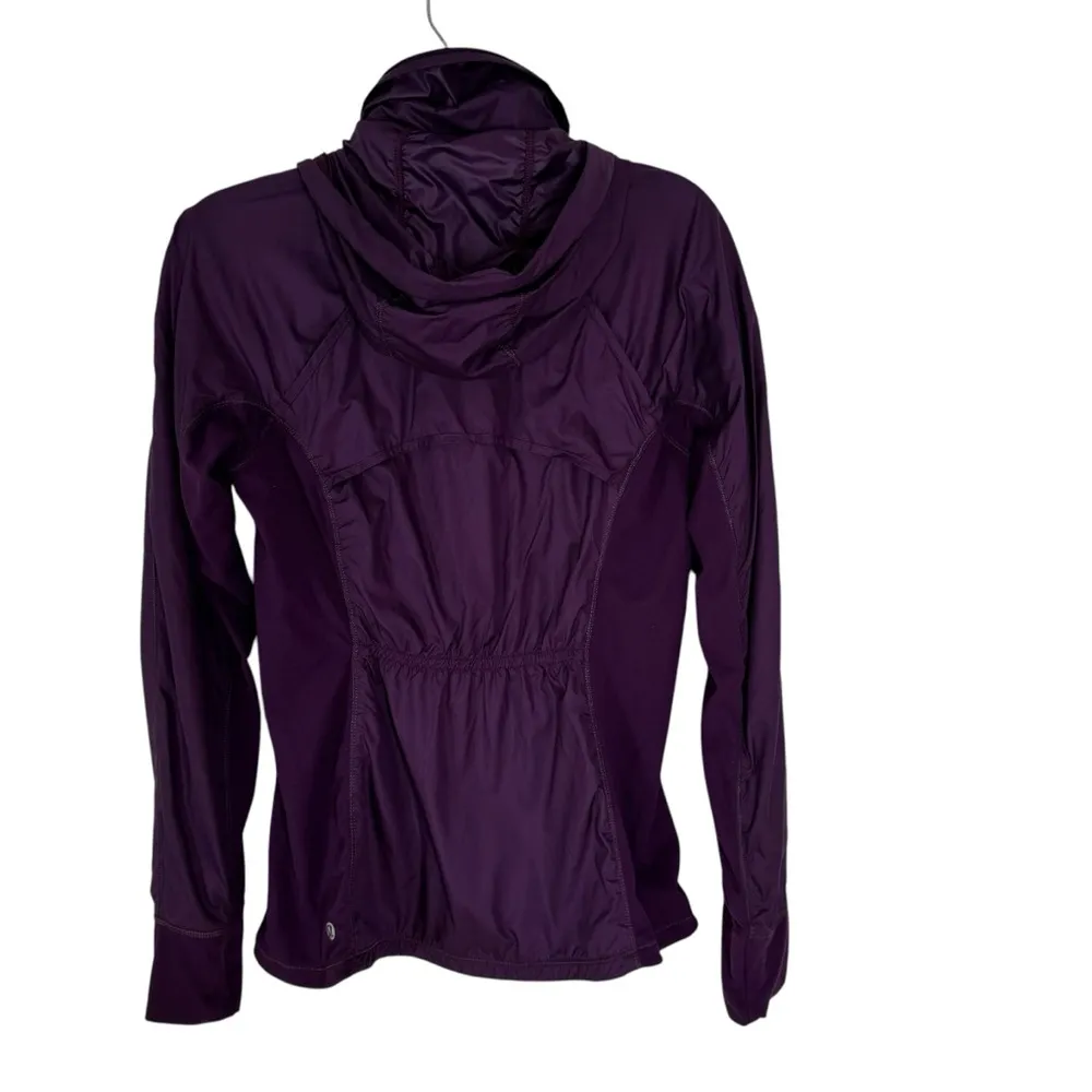 Lululemon Rush Hour Hooded Jacket Darkest Magenta Size 6 - Image 9