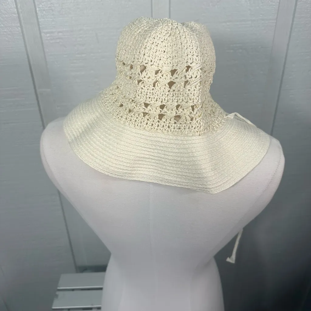 Fisherman Hat Hollow out Bucket Hat Crochet Wide Brim Bucket Hat Crochet - Image 5